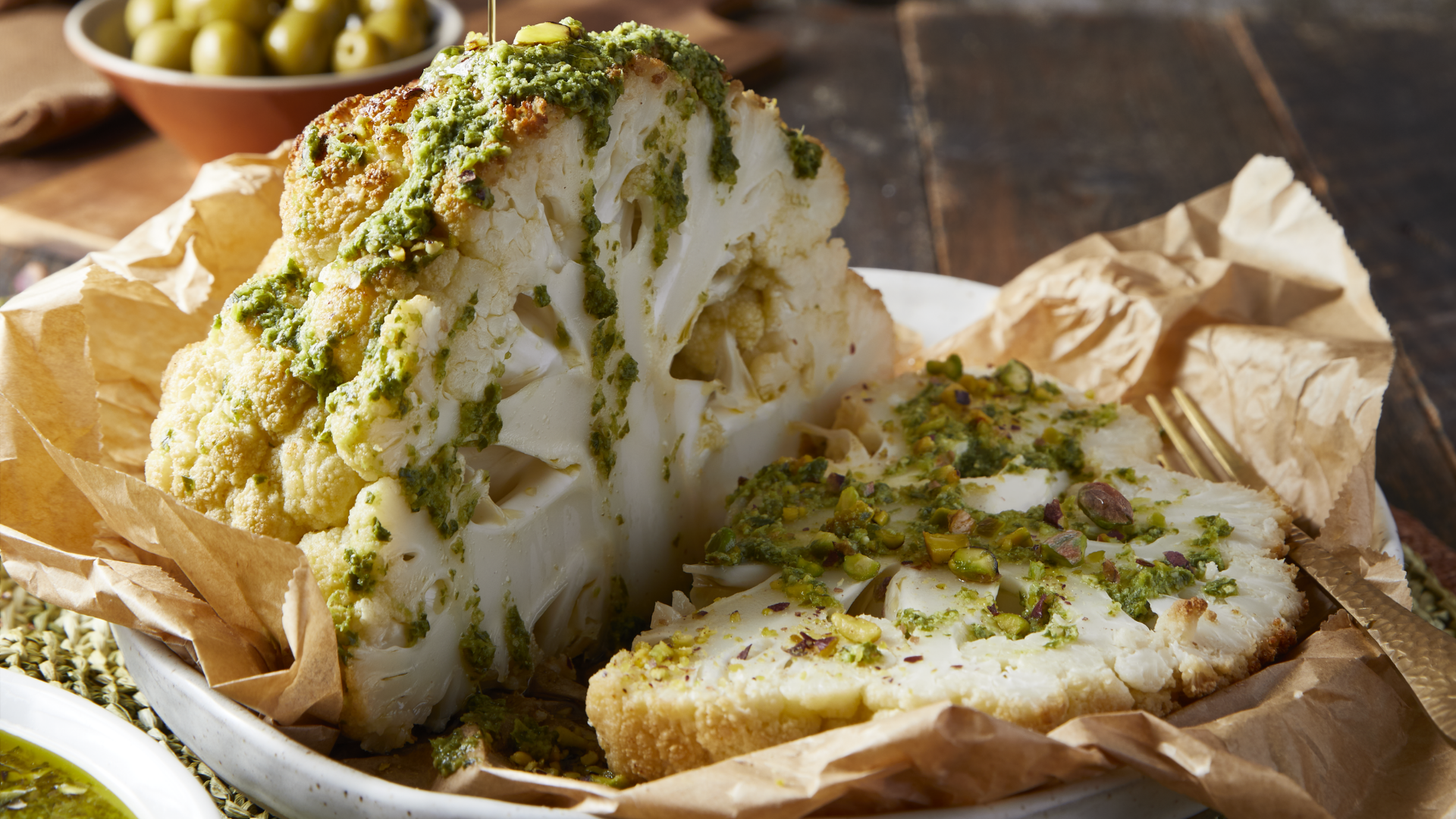 ΚΟΥΝΟΥΠΙΔΙ ΦΟΥΡΝΟΥ ΜΕ ΑΡΩΜΑΤΙΚΗ ΣΑΛΤΣΑ PESTO ΦΙΣΤΙΚΙΟΥ