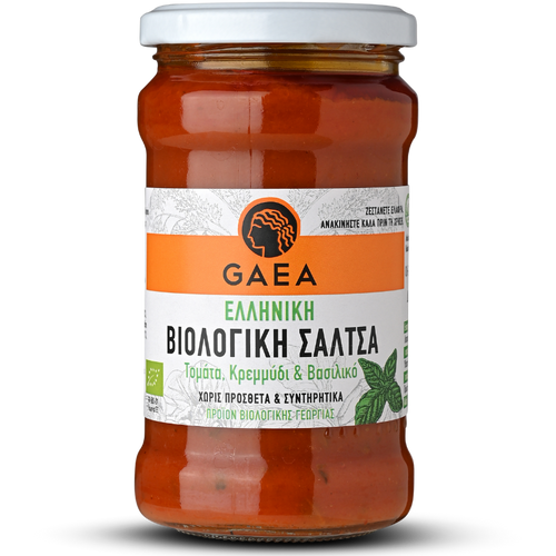 BIOΛΟΓΙΚΗ ΕΛΛΗΝΙΚΗ ΣΑΛΤΣΑ ΜΕ ΤΟΜΑΤΑ, ΚΡΕΜMΥΔΙ & ΒΑΣΙΛΙΚΟ
